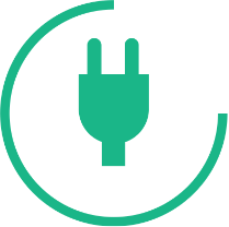 location véhicule électrique - icones